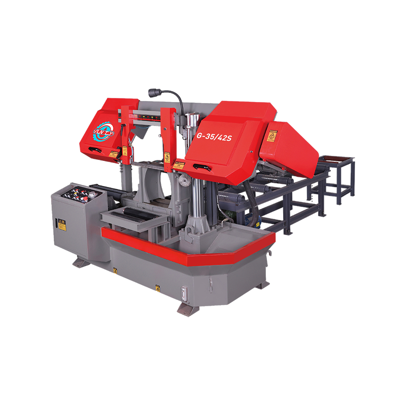 Sierra de cinta de metal semiautomática de corte multifuncional, confiable y estable