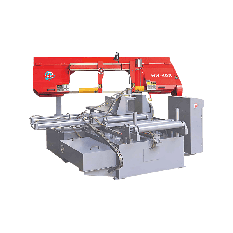 Máquina de sierra de cinta completamente automática CNC con ángulo de corte ajustable, segura y estable