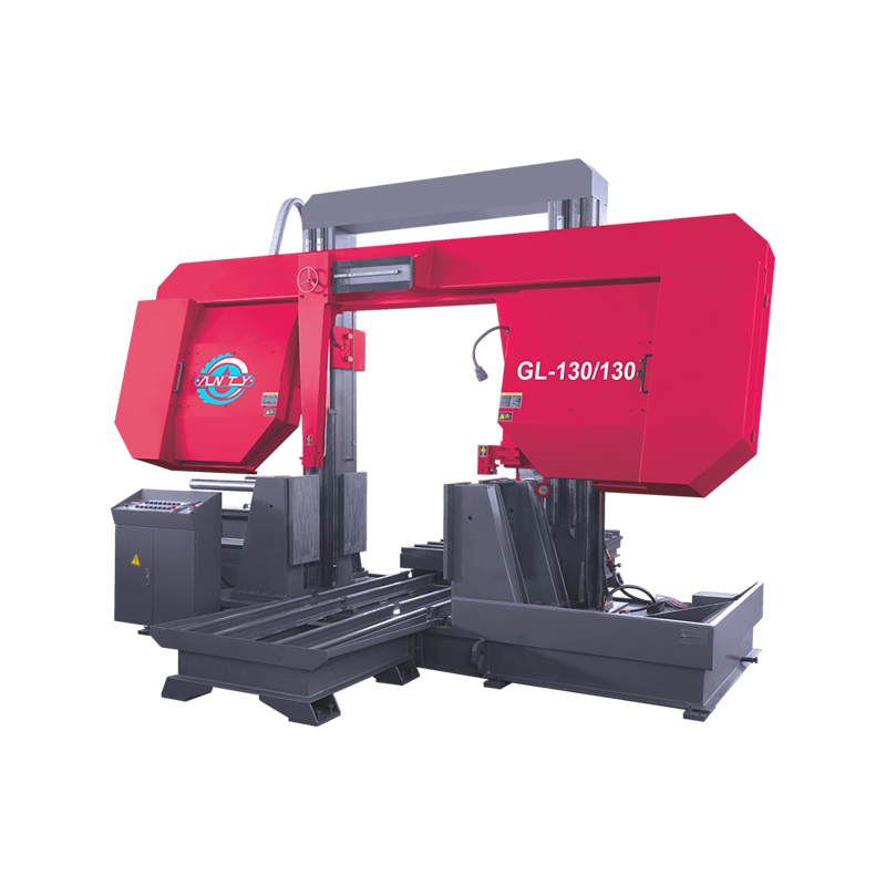 Máquina de sierra de cinta para metal de doble columna, rentable y de alta calidad